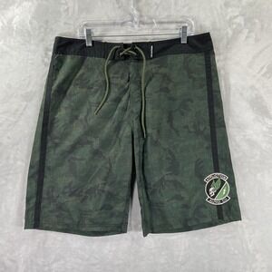 Affliction Board Shorts men's 36 Outdoor Swim Lightweight 11" Inseam Camo Print